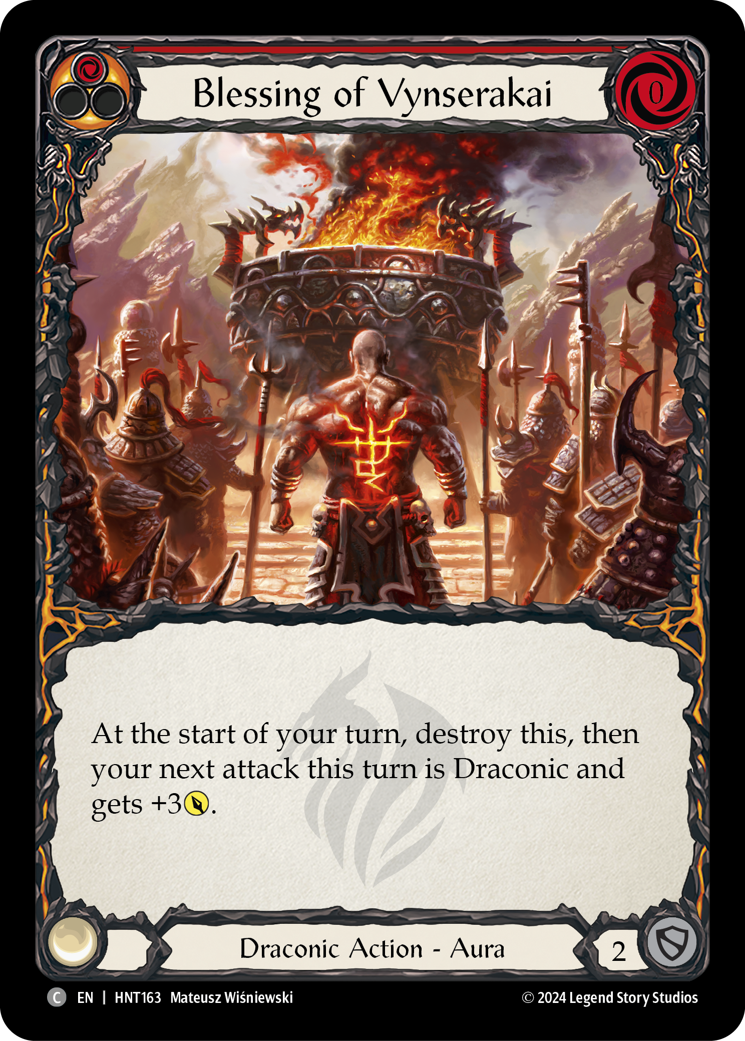 Blessing of Vynserakai (Red) - Flesh and Blood TCG - MoxLand