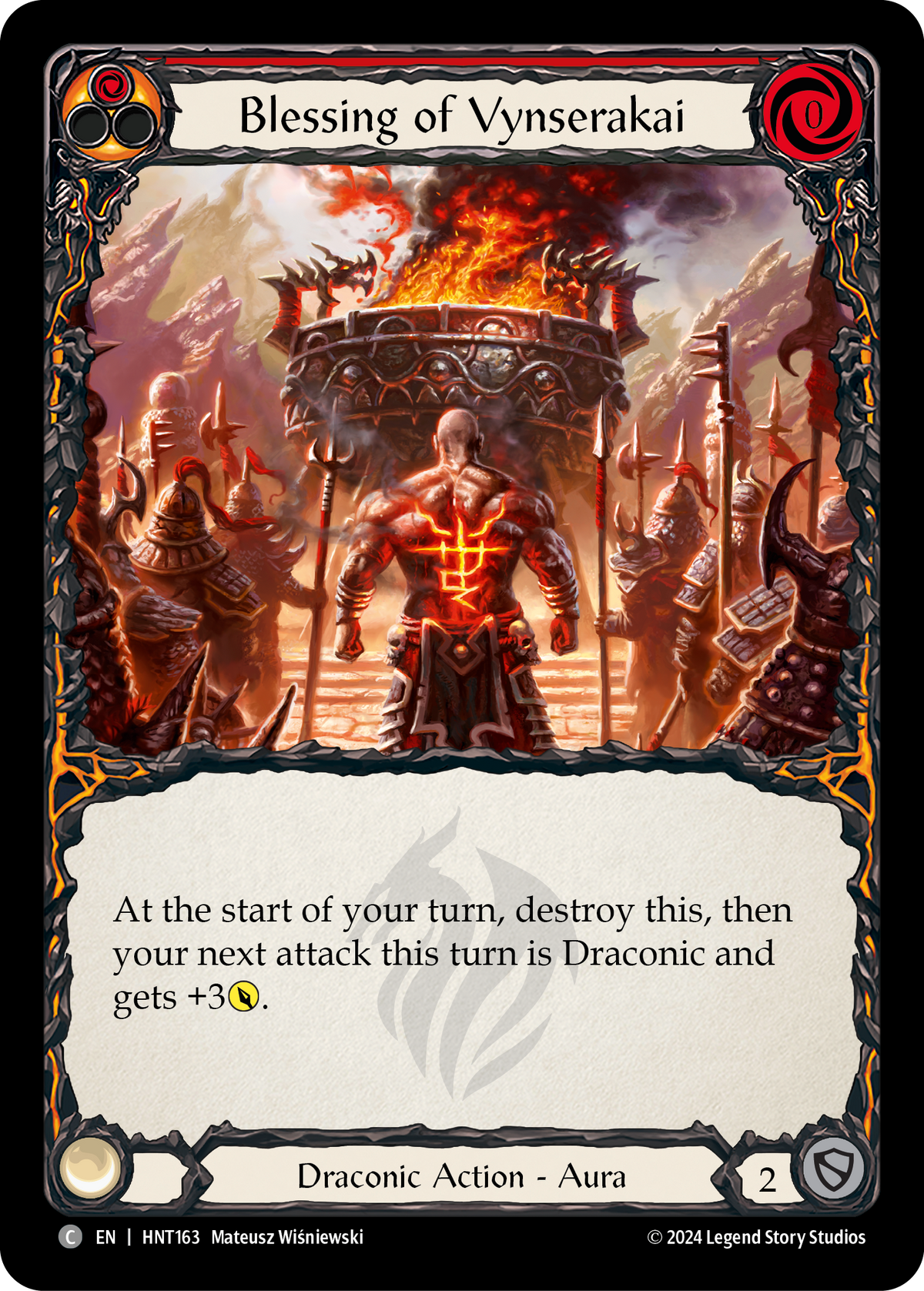 Blessing of Vynserakai (Red) - Flesh and Blood TCG - MoxLand
