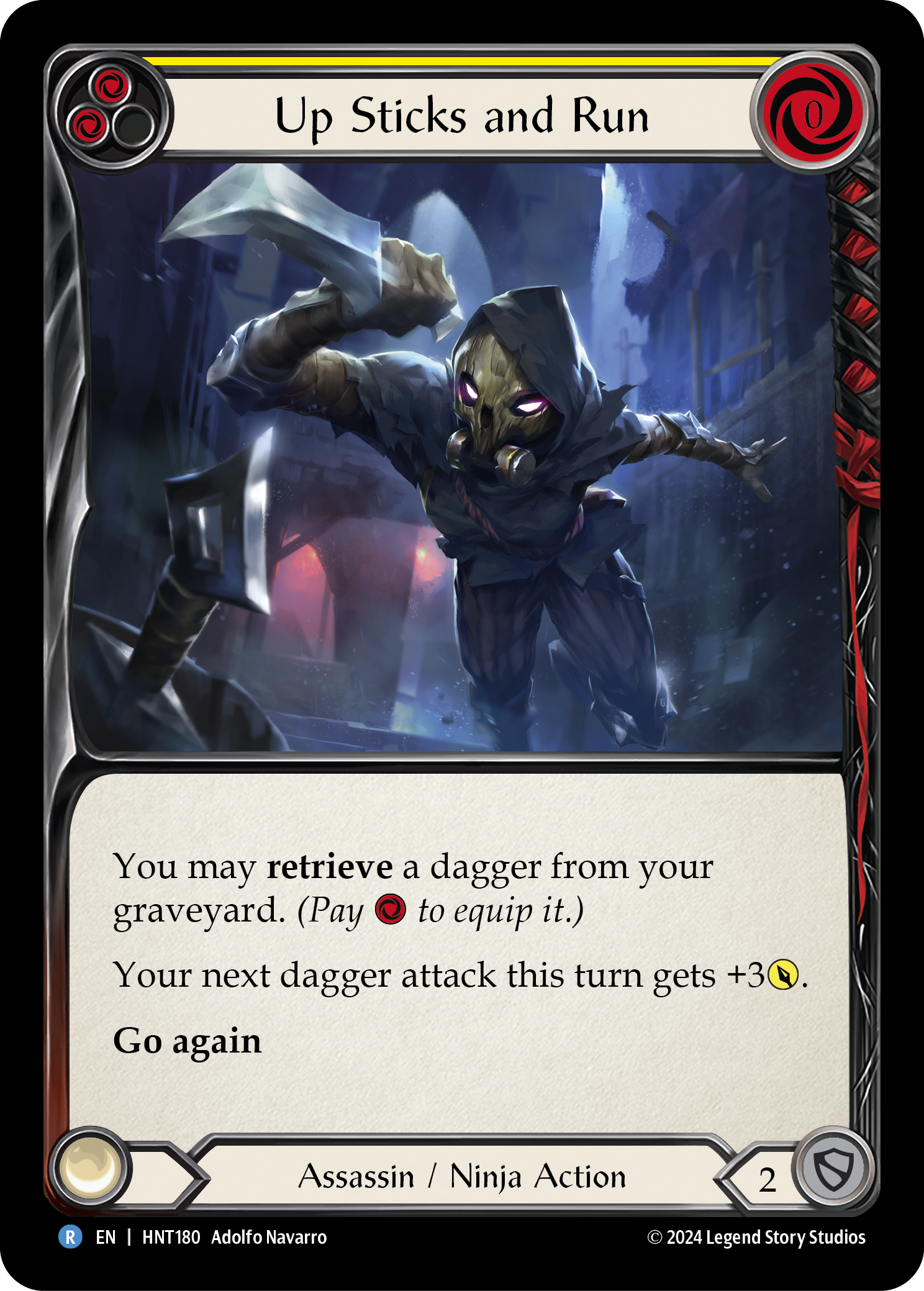 Up Sticks and Run (Yellow) - Flesh and Blood TCG - MoxLand