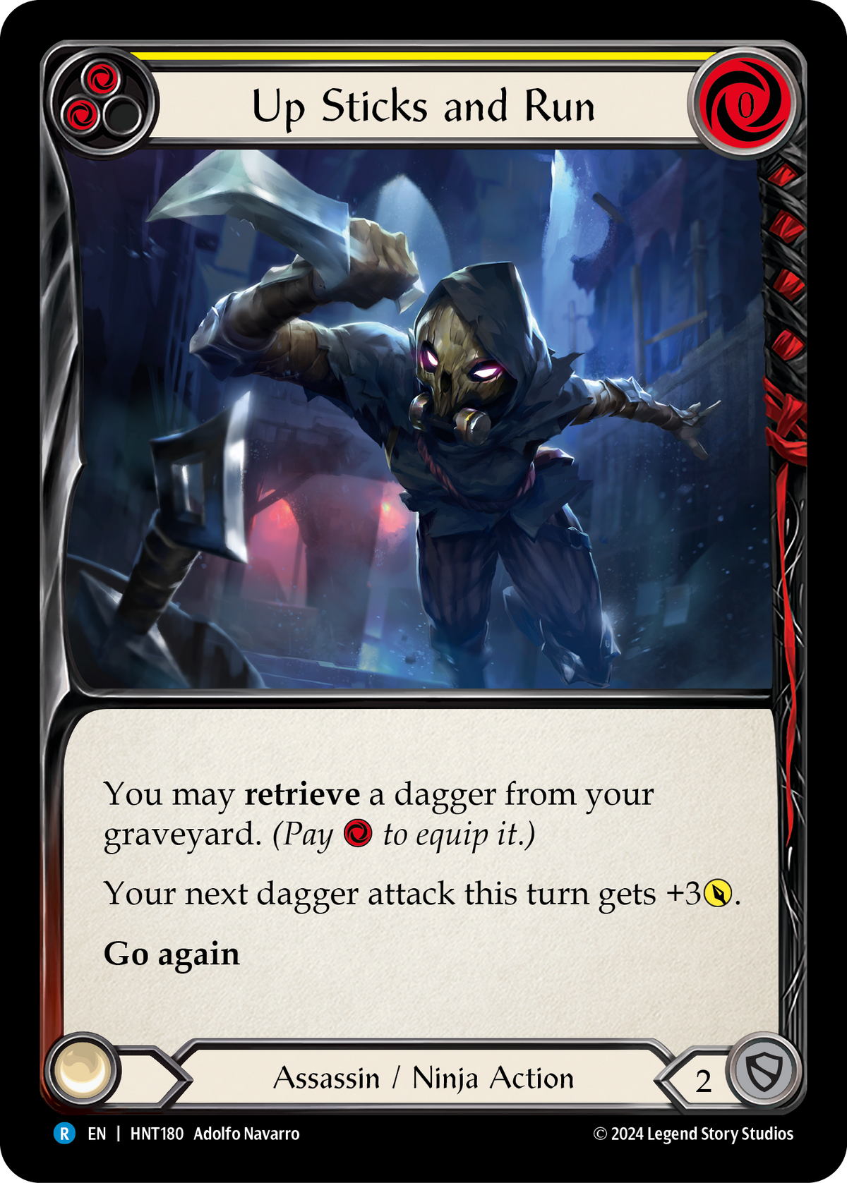 Up Sticks and Run (Yellow) - Flesh and Blood TCG - MoxLand
