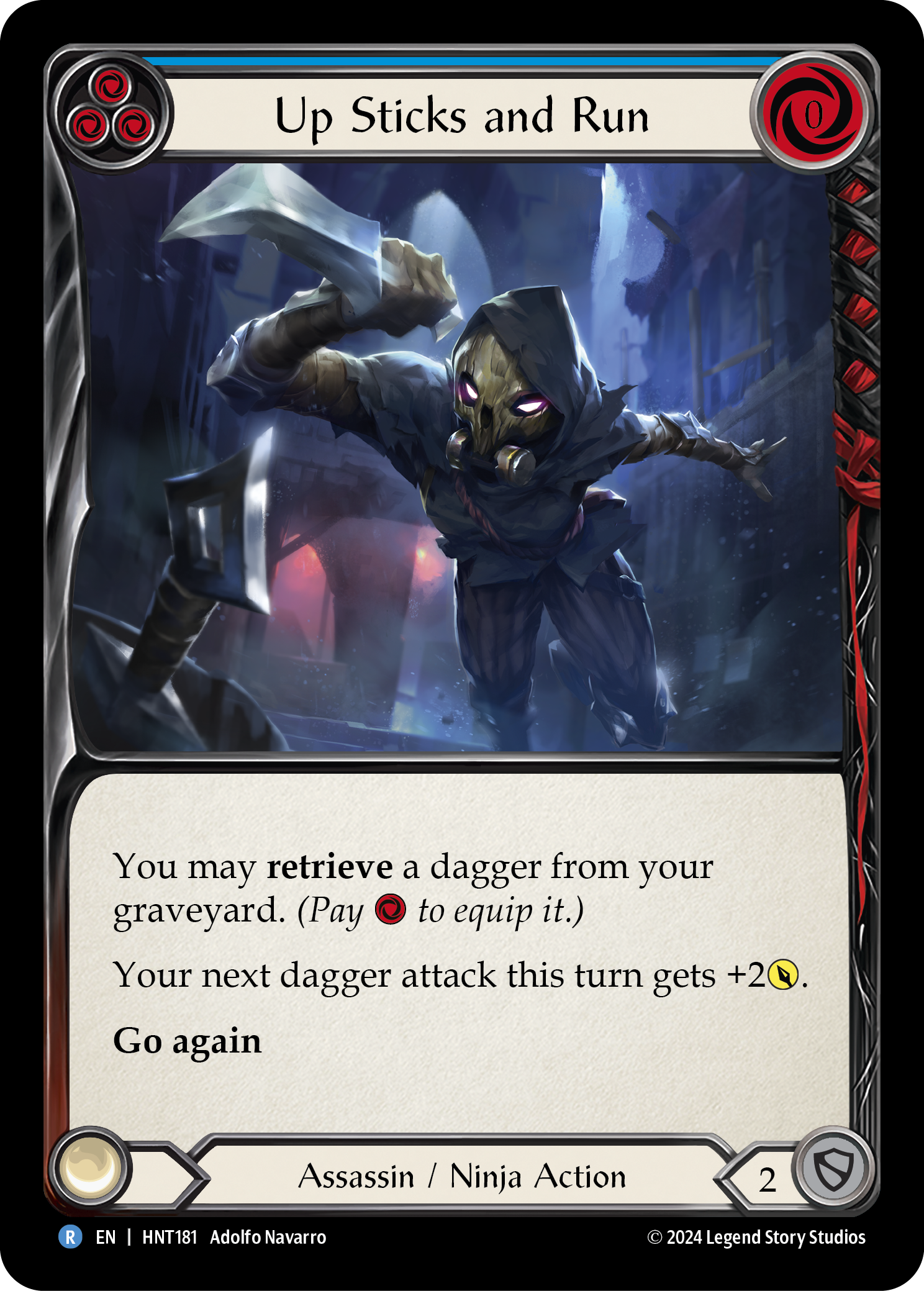 Up Sticks and Run (Blue) - Flesh and Blood TCG - MoxLand