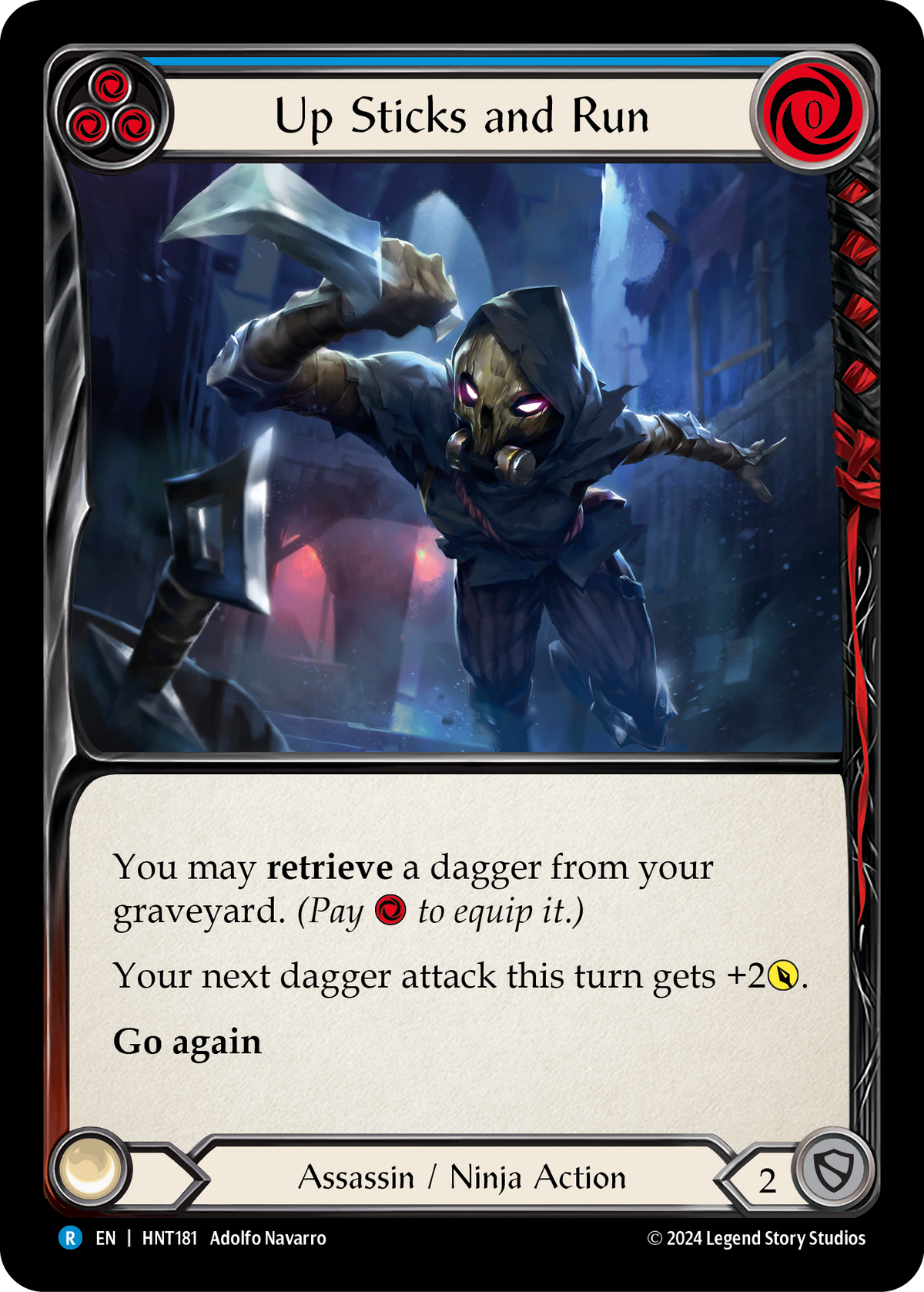 Up Sticks and Run (Blue) - Flesh and Blood TCG - MoxLand