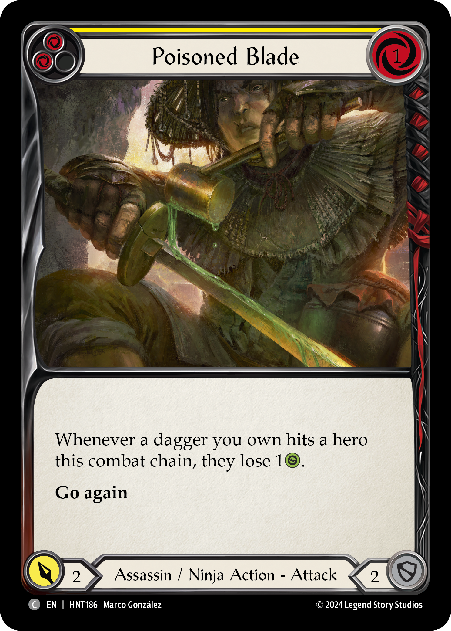 Poisoned Blade (Yellow) - Flesh and Blood TCG - MoxLand