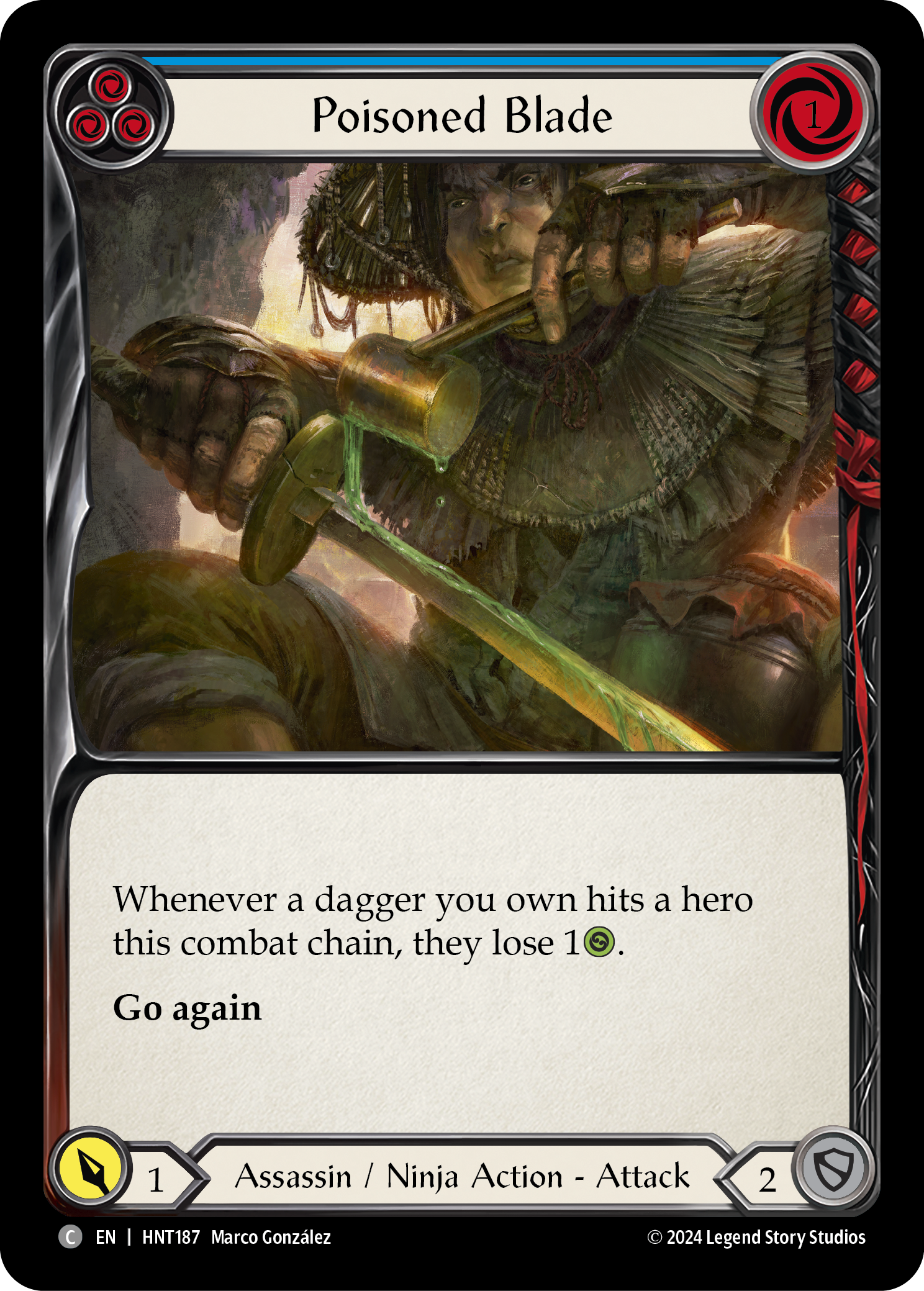 Poisoned Blade (Blue) - Flesh and Blood TCG - MoxLand