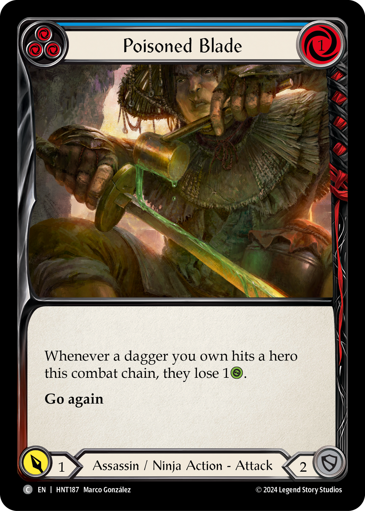 Poisoned Blade (Blue) - Flesh and Blood TCG - MoxLand