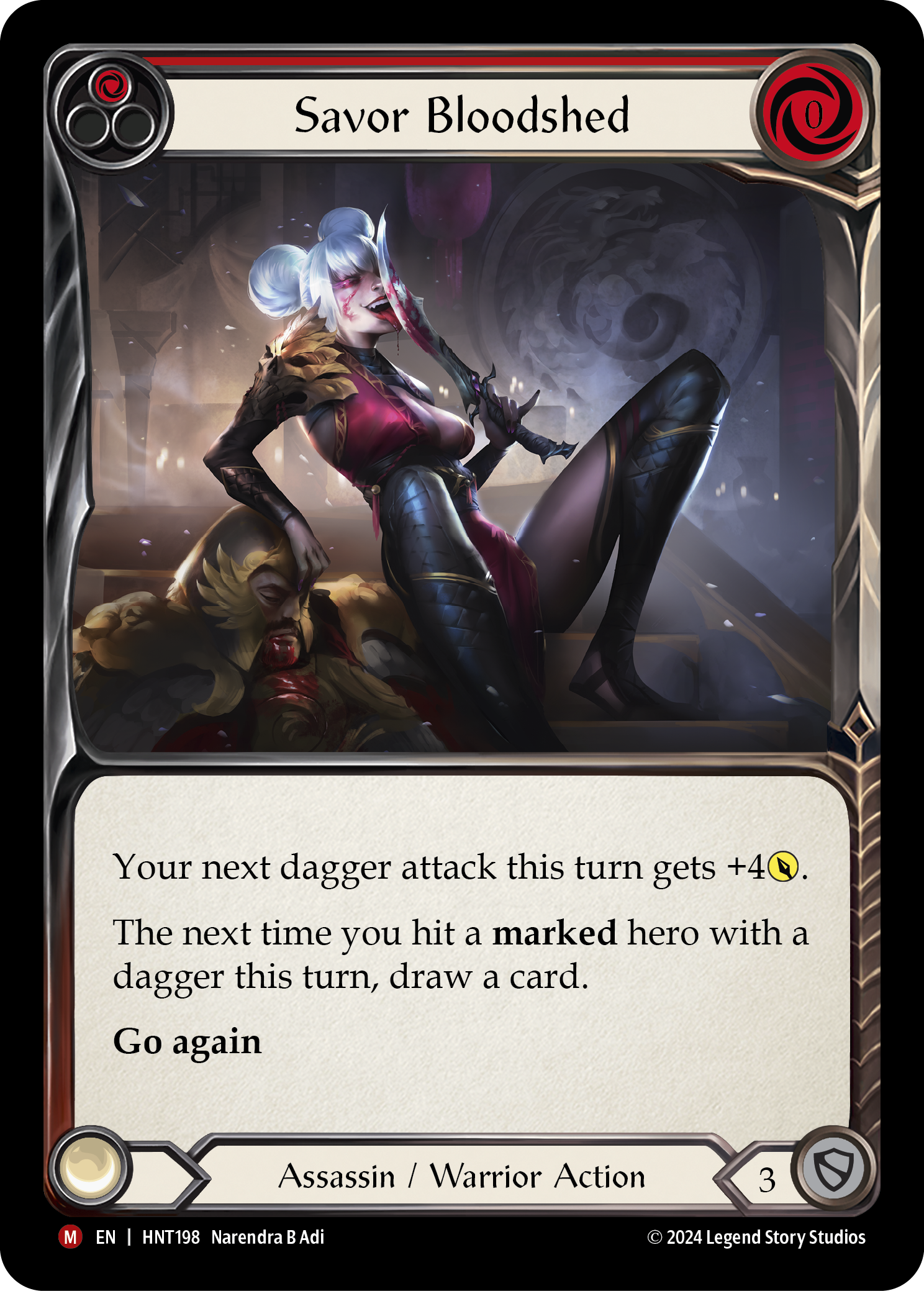 Savor Bloodshed (Red) - Flesh and Blood TCG - MoxLand
