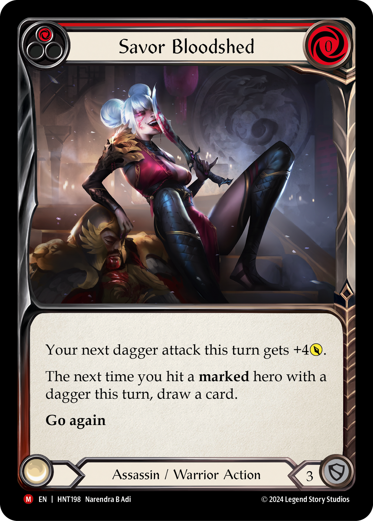 Savor Bloodshed (Red) - Flesh and Blood TCG - MoxLand