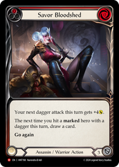 Savor Bloodshed (Red) - Flesh and Blood TCG - MoxLand
