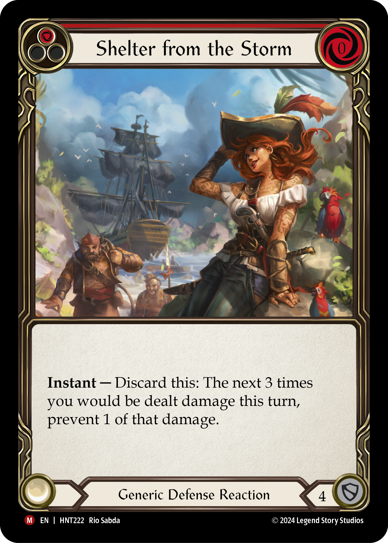Shelter from the Storm (Red) - Flesh and Blood TCG - MoxLand