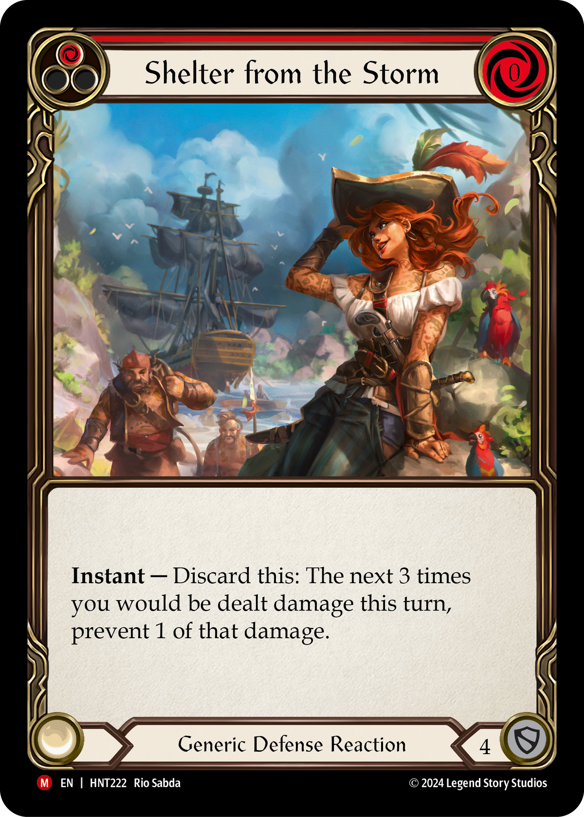 Shelter from the Storm (Red) - Flesh and Blood TCG - MoxLand