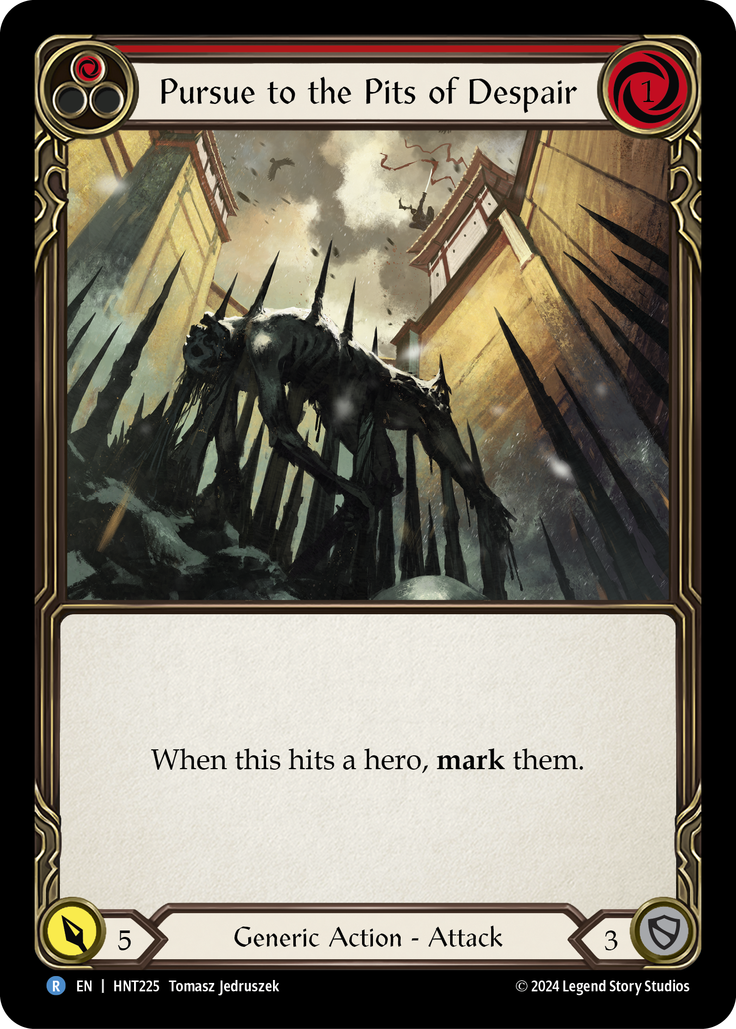 Pursue to the Pits of Despair (Red) - Flesh and Blood TCG - MoxLand