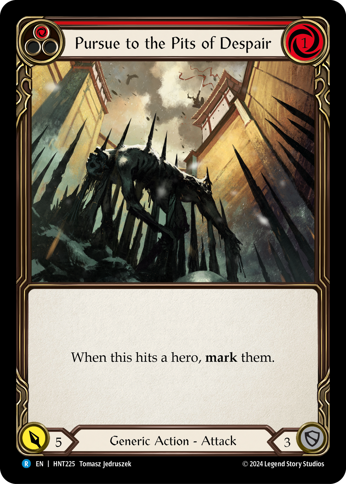 Pursue to the Pits of Despair (Red) - Flesh and Blood TCG - MoxLand