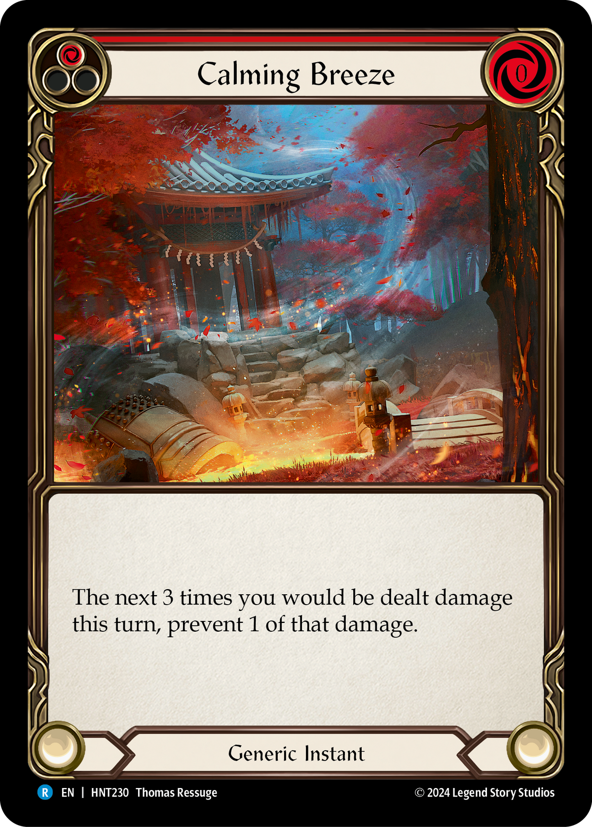 Calming Breeze (Red) - Flesh and Blood TCG - MoxLand