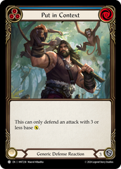 Put in Context (Blue) - Flesh and Blood TCG - MoxLand