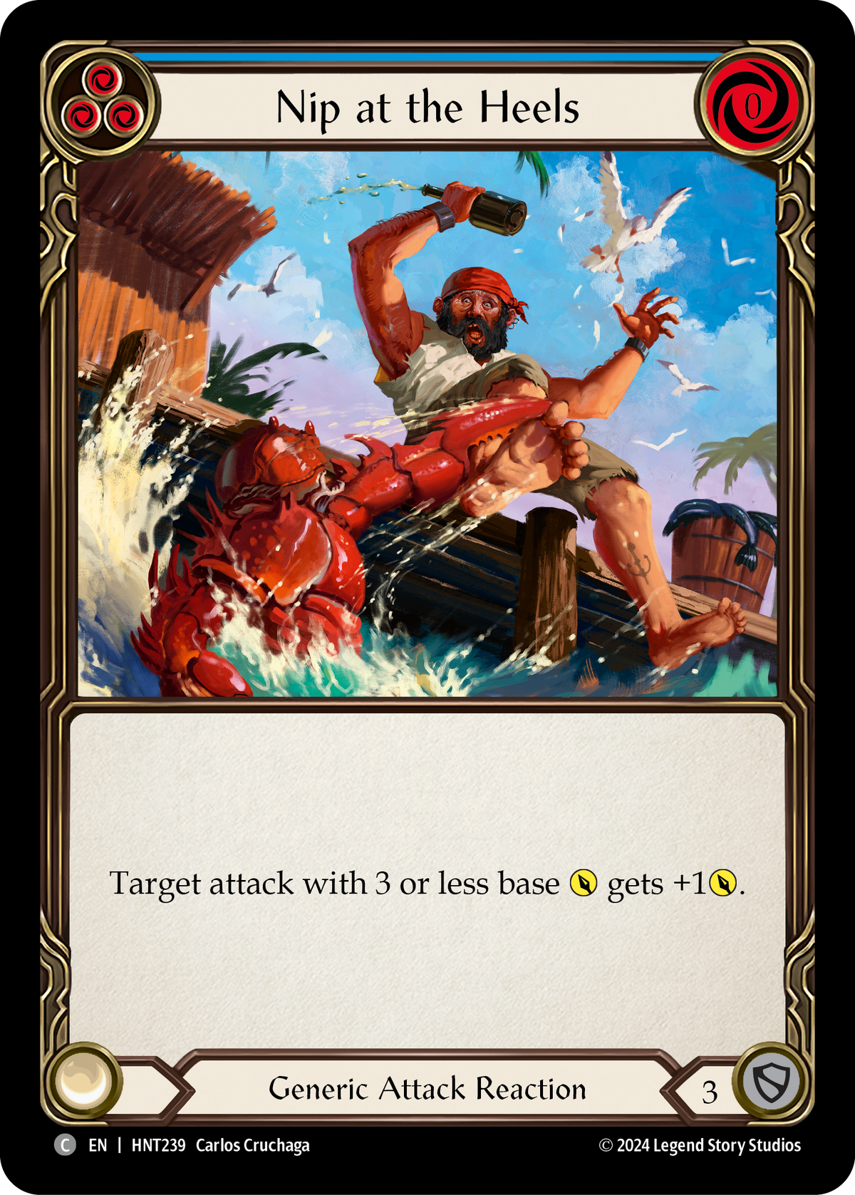 Nip at the Heels (Blue) - Flesh and Blood TCG - MoxLand