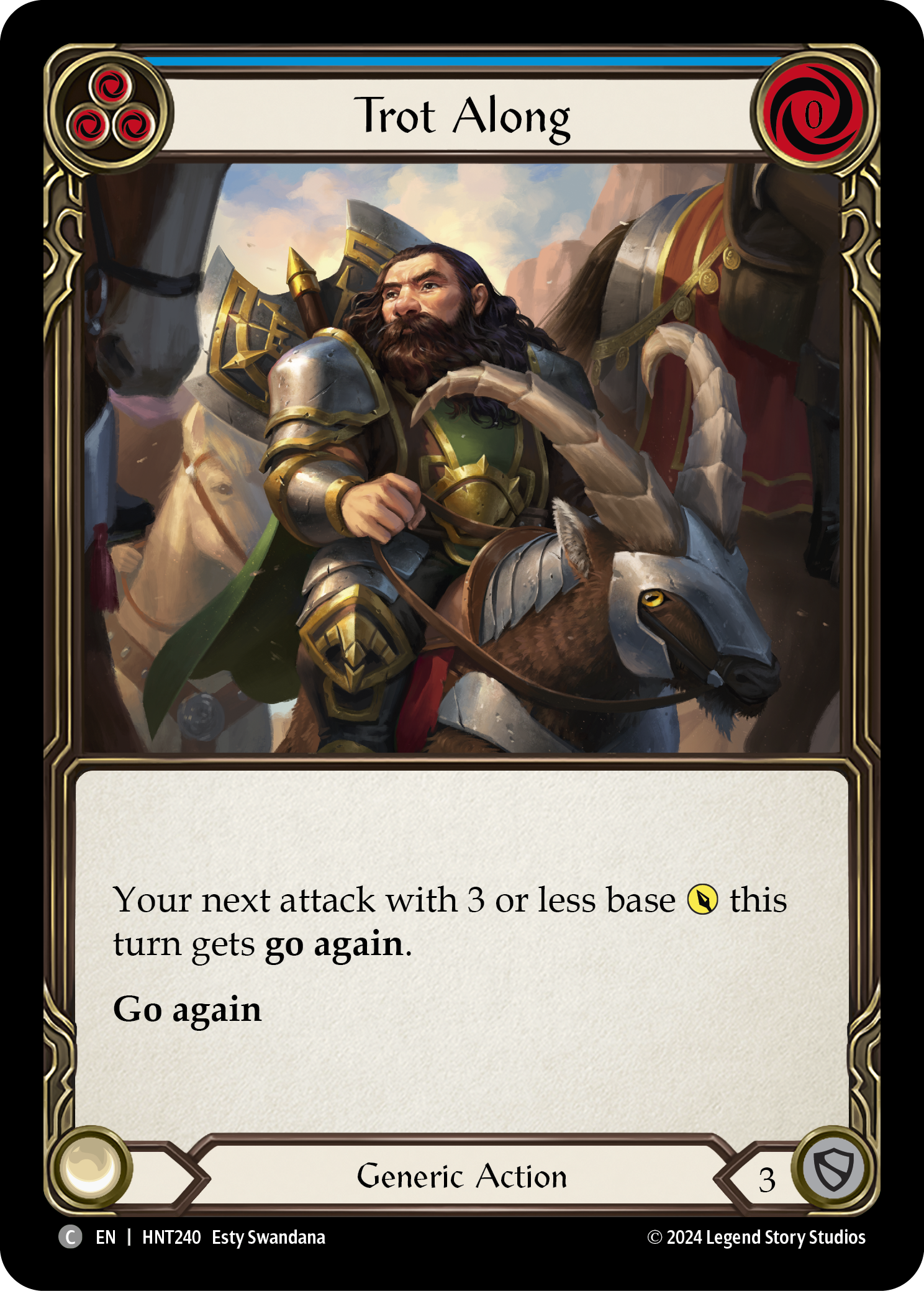 Trot Along (Blue) - Flesh and Blood TCG - MoxLand