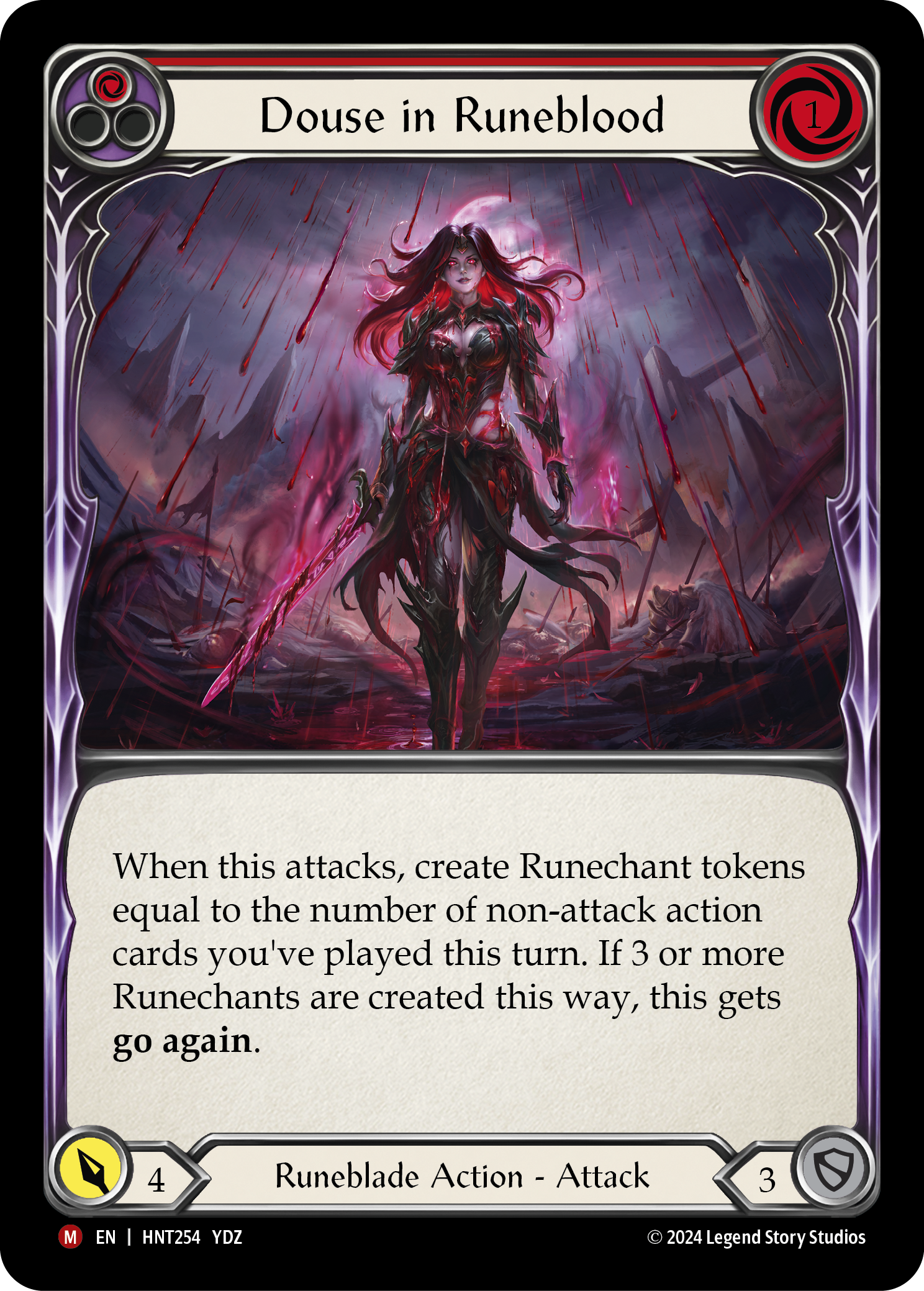 Douse in Runeblood (Red) - Flesh and Blood TCG - MoxLand
