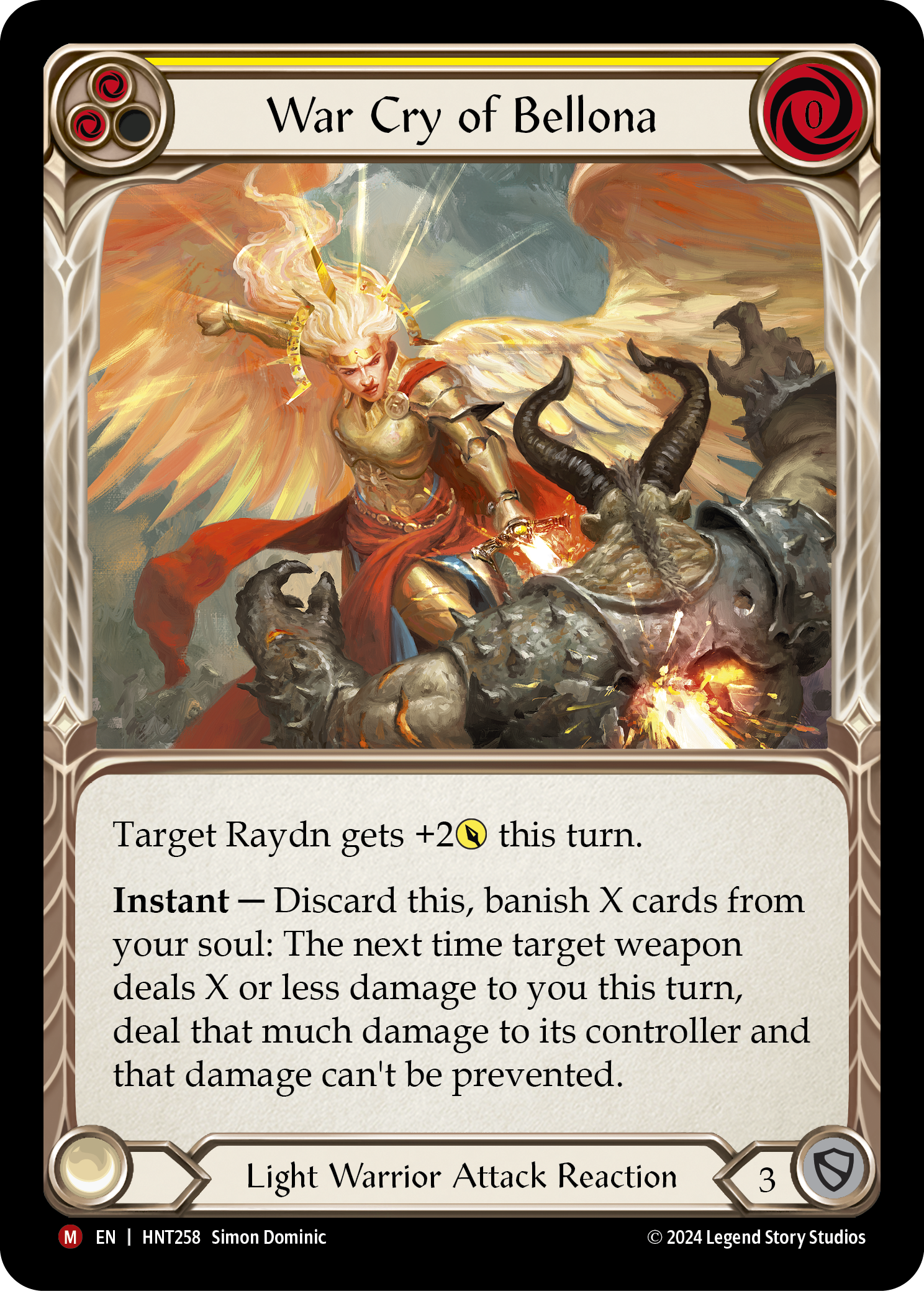 War Cry of Bellona (Yellow) - Flesh and Blood TCG - MoxLand