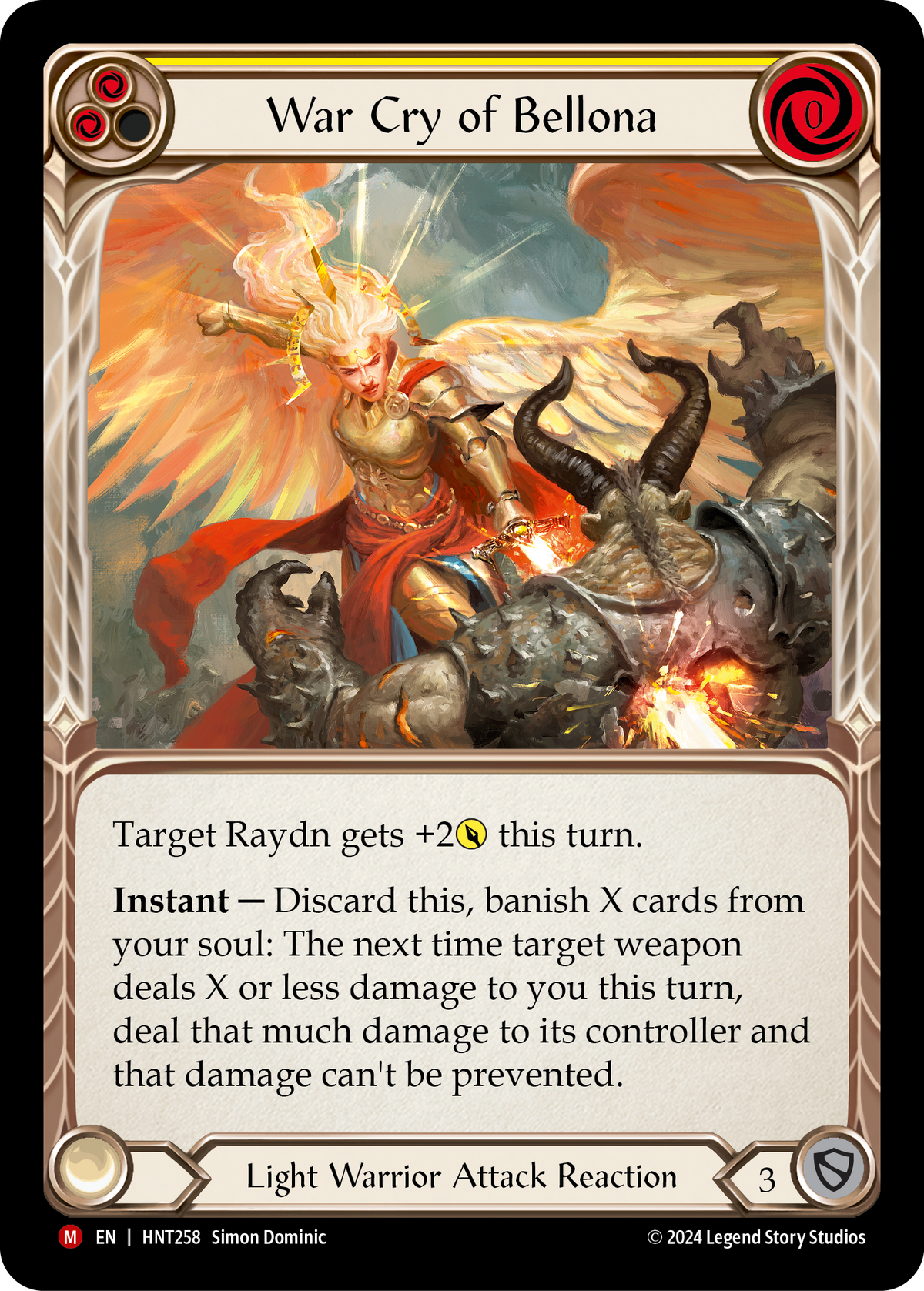 War Cry of Bellona (Yellow) - Flesh and Blood TCG - MoxLand
