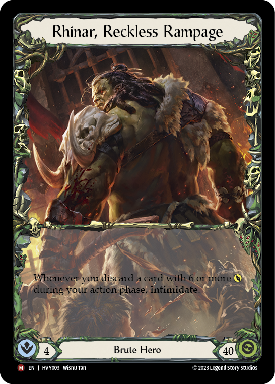 Rhinar, Reckless Rampage - Flesh and Blood TCG - MoxLand