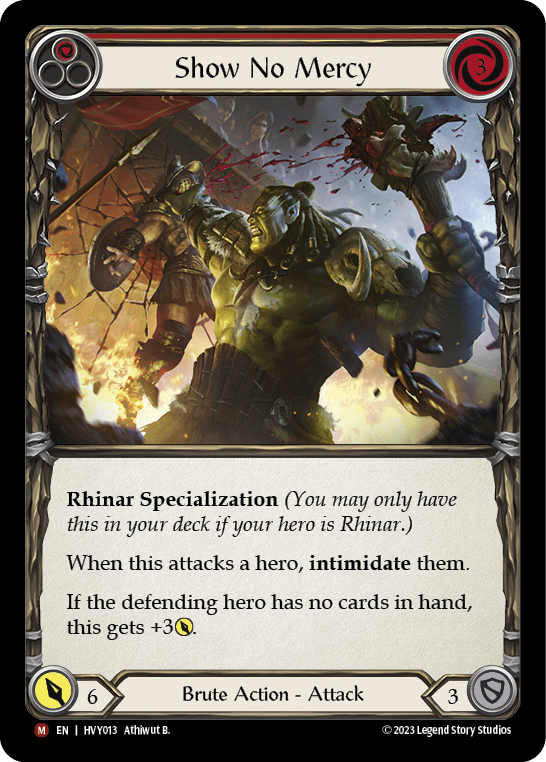 Show No Mercy (Red) - Flesh and Blood TCG - MoxLand