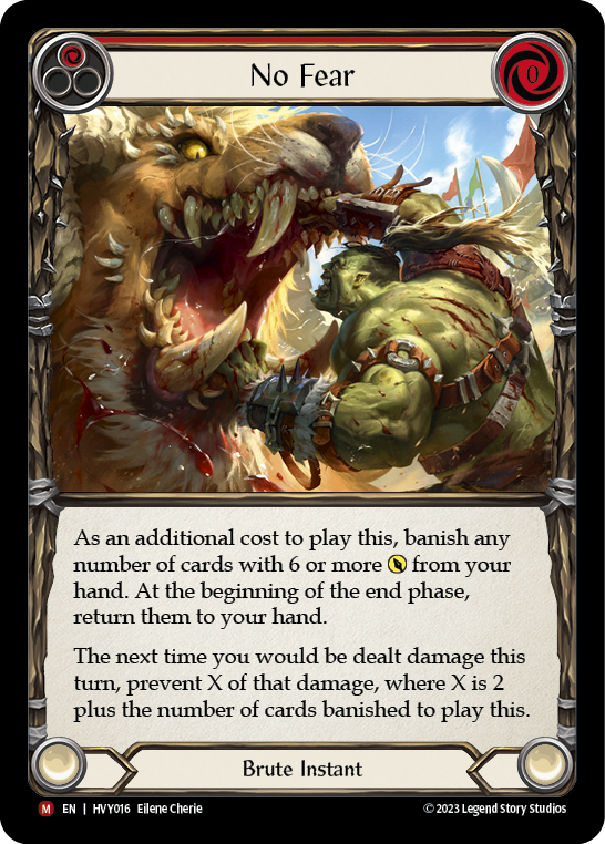 No Fear (Red) - Flesh and Blood TCG - MoxLand