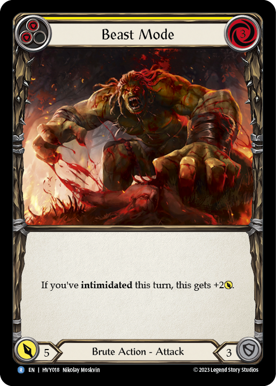Beast Mode (Yellow) - Flesh and Blood TCG - MoxLand