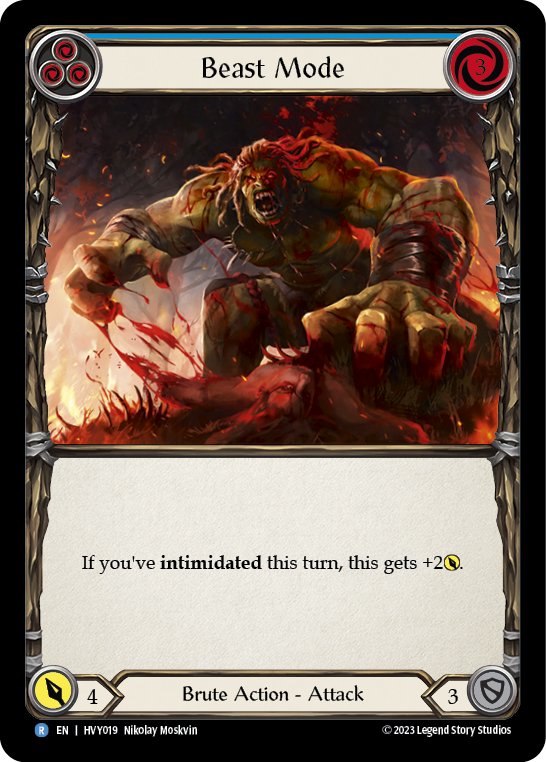 Beast Mode (Blue) - Flesh and Blood TCG - MoxLand