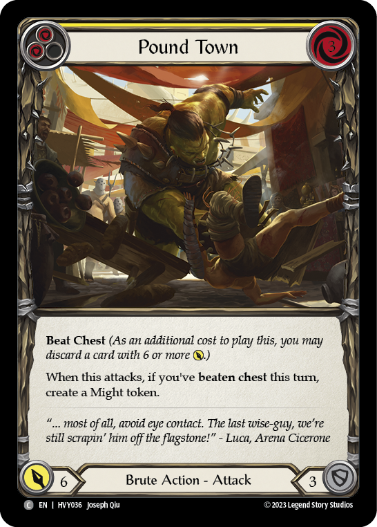Pound Town (Yellow) - Flesh and Blood TCG - MoxLand