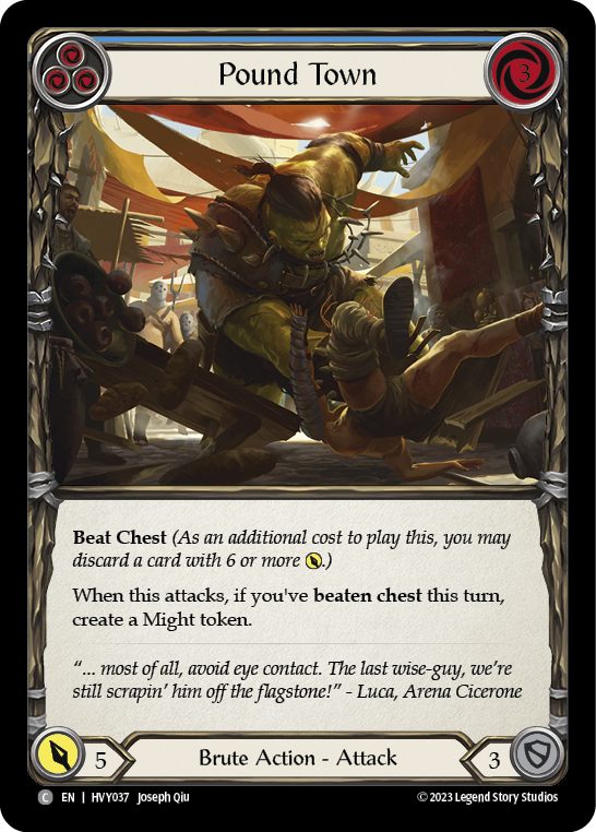 Pound Town (Blue) - Flesh and Blood TCG - MoxLand
