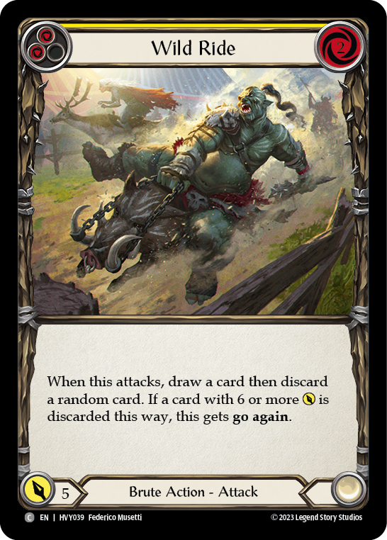 Wild Ride (Yellow) - Flesh and Blood TCG - MoxLand