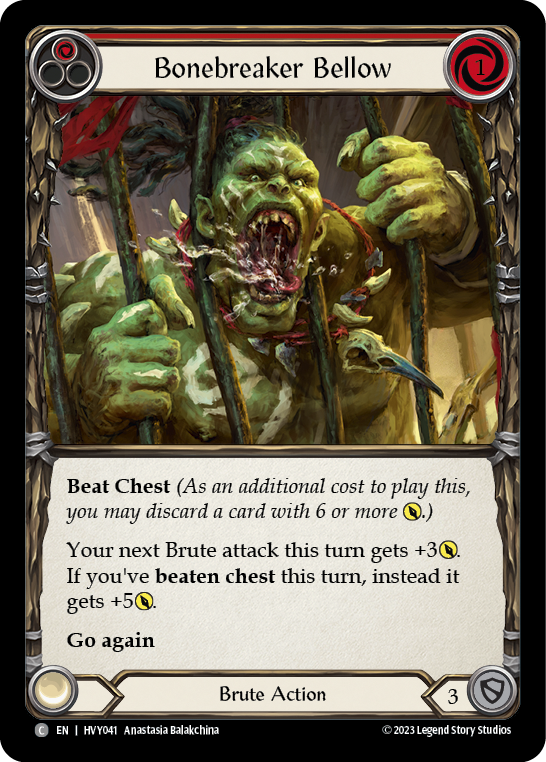 Bonebreaker Bellow (Red) - Flesh and Blood TCG - MoxLand