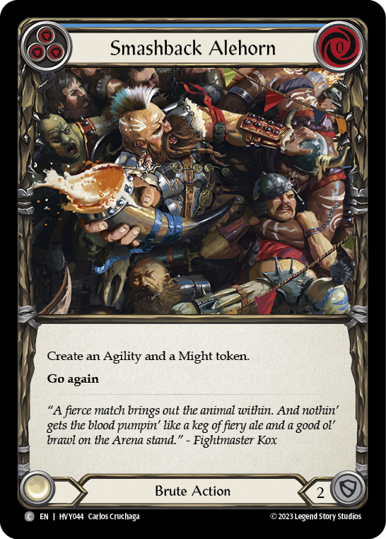 Smashback Alehorn (Blue) - Flesh and Blood TCG - MoxLand
