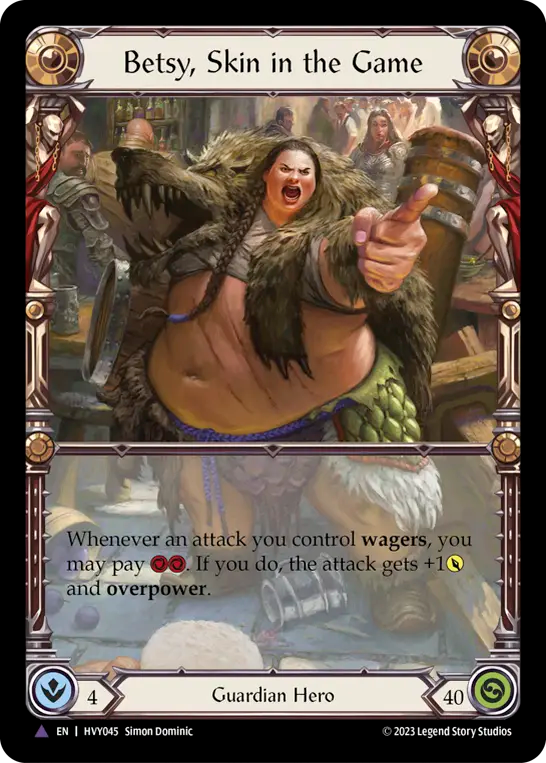 Betsy, Skin in the Game - Flesh and Blood TCG - MoxLand