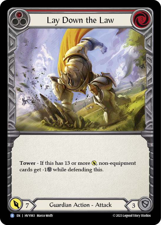 Lay Down the Law (Red) - Flesh and Blood TCG - MoxLand