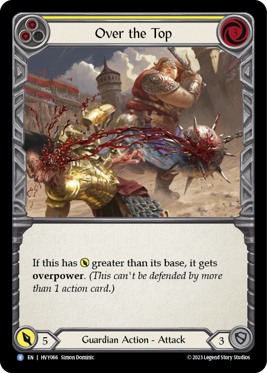 Over the Top (Yellow) - Flesh and Blood TCG - MoxLand