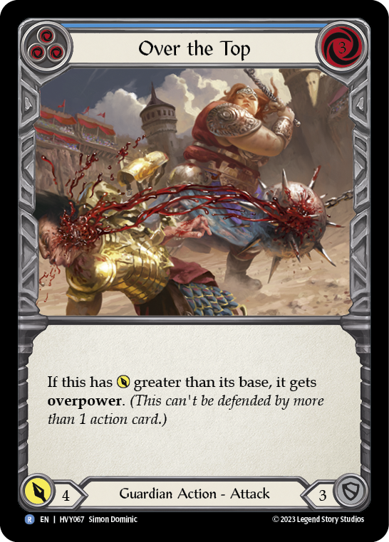 Over the Top (Blue) - Flesh and Blood TCG - MoxLand