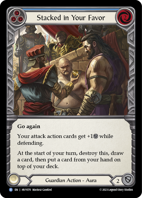Stacked in Your Favor (Blue) - Flesh and Blood TCG - MoxLand