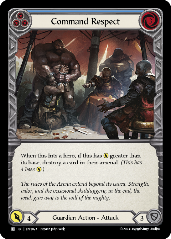 Command Respect (Blue) - Flesh and Blood TCG - MoxLand