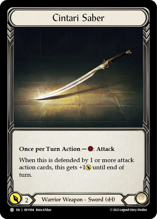 Cintari Saber - Flesh and Blood TCG - MoxLand