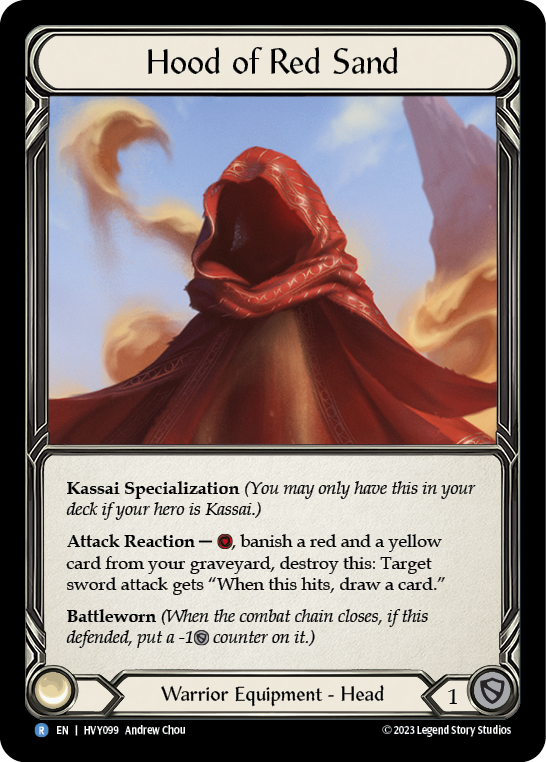 Hood of Red Sand - Flesh and Blood TCG - MoxLand