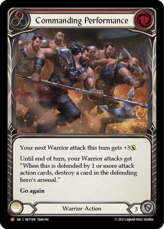 Commanding Performance (Red) - Flesh and Blood TCG - MoxLand