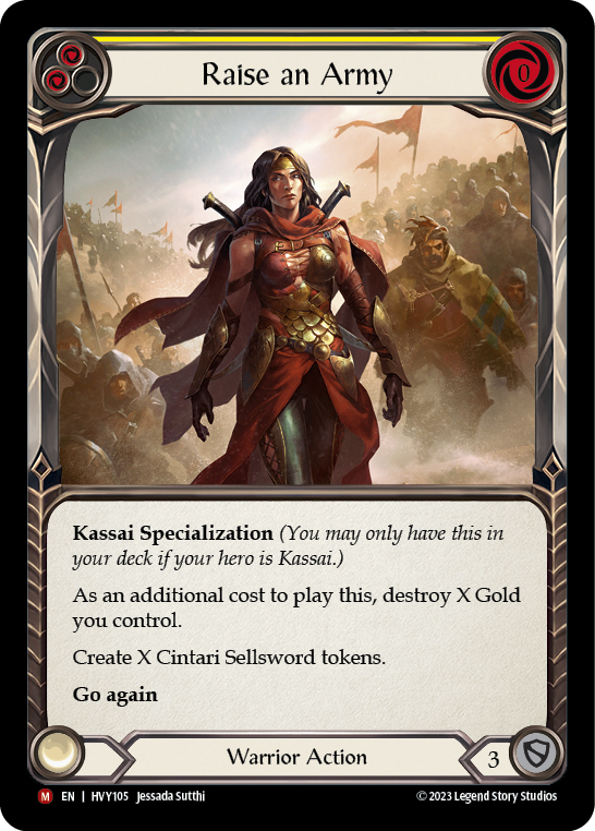 Raise an Army (Yellow) - Flesh and Blood TCG - MoxLand