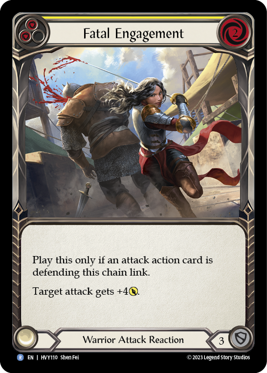 Fatal Engagement (Yellow) - Flesh and Blood TCG - MoxLand