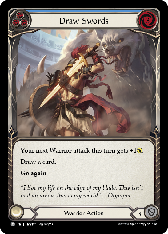 Draw Swords (Blue) - Flesh and Blood TCG - MoxLand