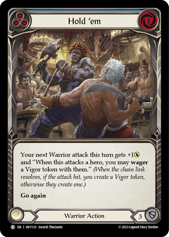 Hold 'em (Blue) - Flesh and Blood TCG - MoxLand