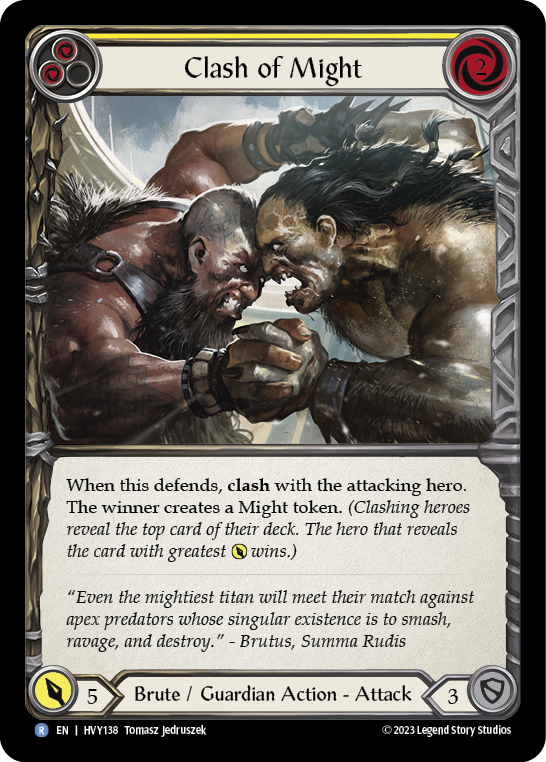 Clash of Might (Yellow) - Flesh and Blood TCG - MoxLand