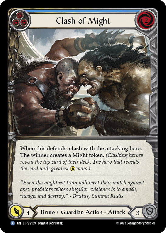 Clash of Might (Blue) - Flesh and Blood TCG - MoxLand