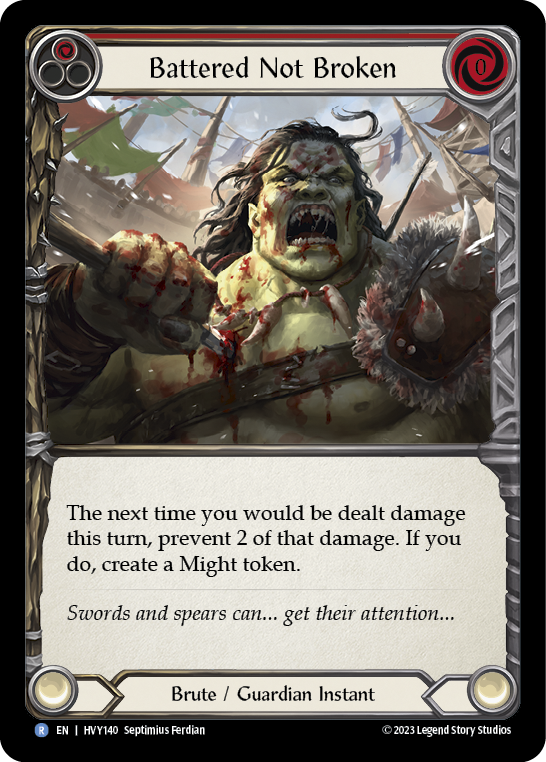 Battered Not Broken (Red) - Flesh and Blood TCG - MoxLand