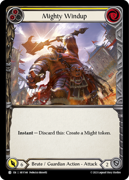 Mighty Windup (Yellow) - Flesh and Blood TCG - MoxLand